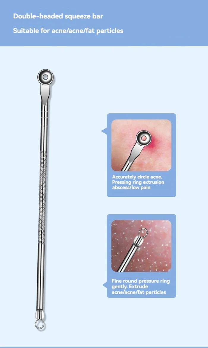 11Pcs Ingrown Hair Tweezers Acne Blackhead Removal Needles Black Dots Cleaner Pore Cleaner Deep Cleansing Face Skin Care Tools - Image 17