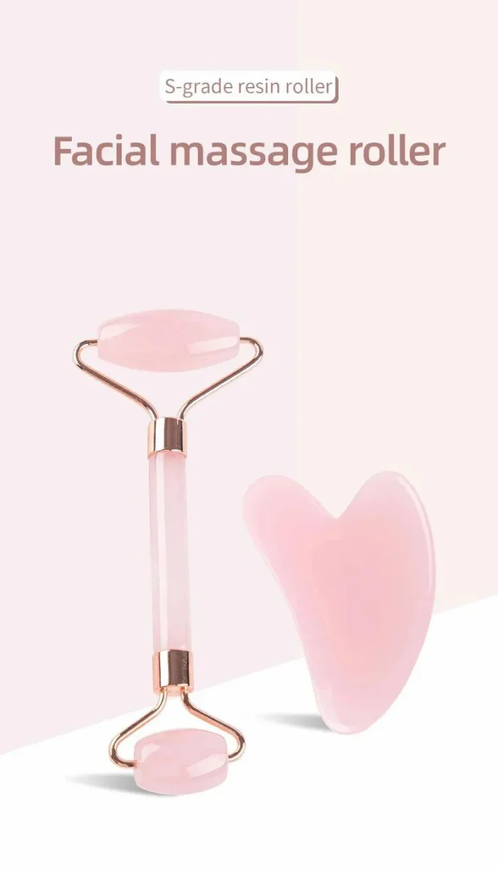 Roller & Gua Sha, Face Roller, Facial Roller Skin Care Tools Massager Resin Facial Massage For Face, Eyes, Neck, Body - Image 8