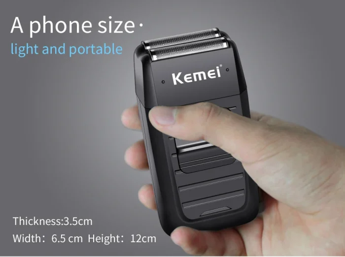 Kemei Rechargeable Cordless Shaver for Men Twin Blade Reciprocating Beard Razor Face Care Multifunction Strong Trimmer KM-1102 - Image 15